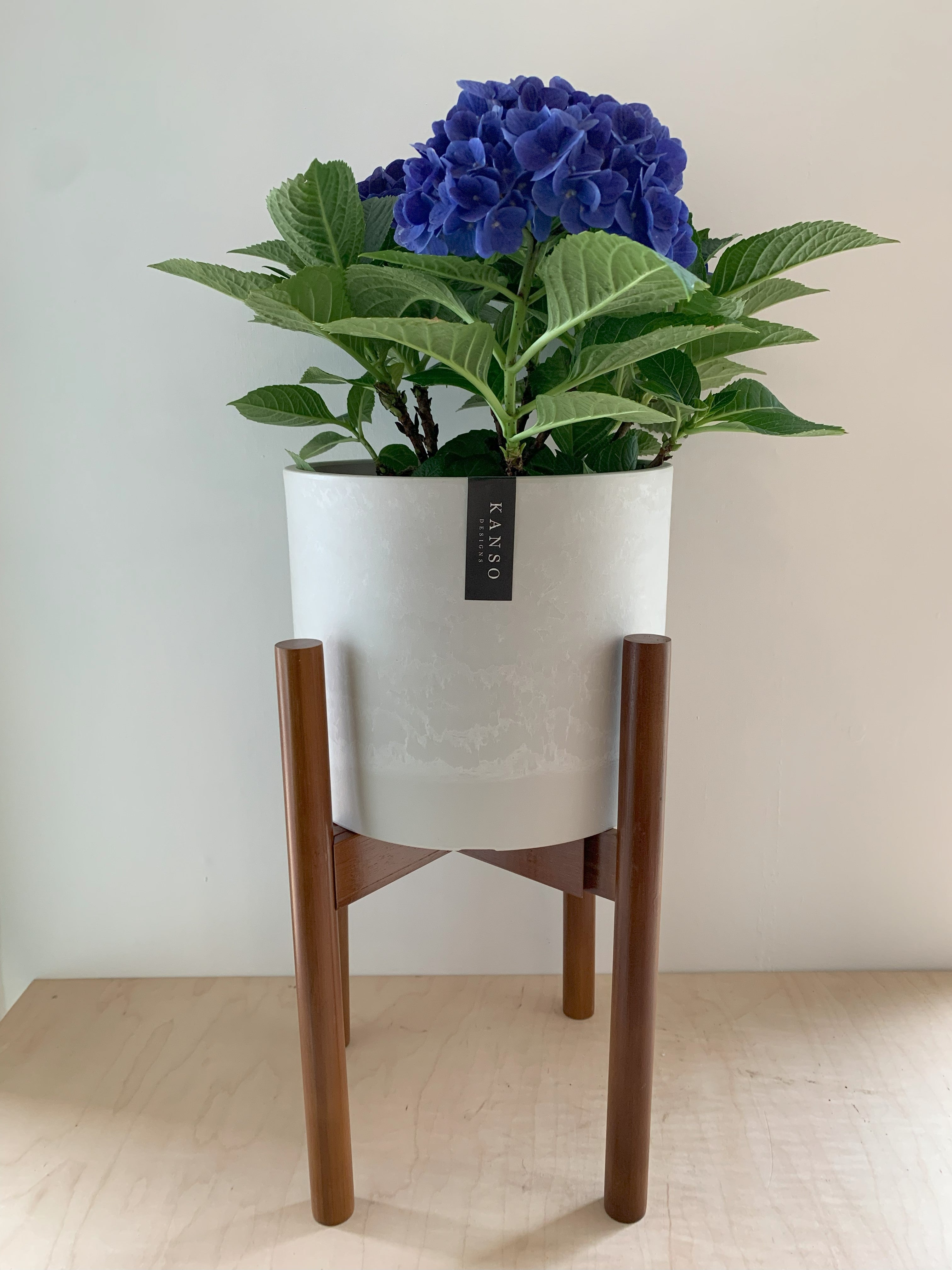 Soporte ajustable para plantas de bambú