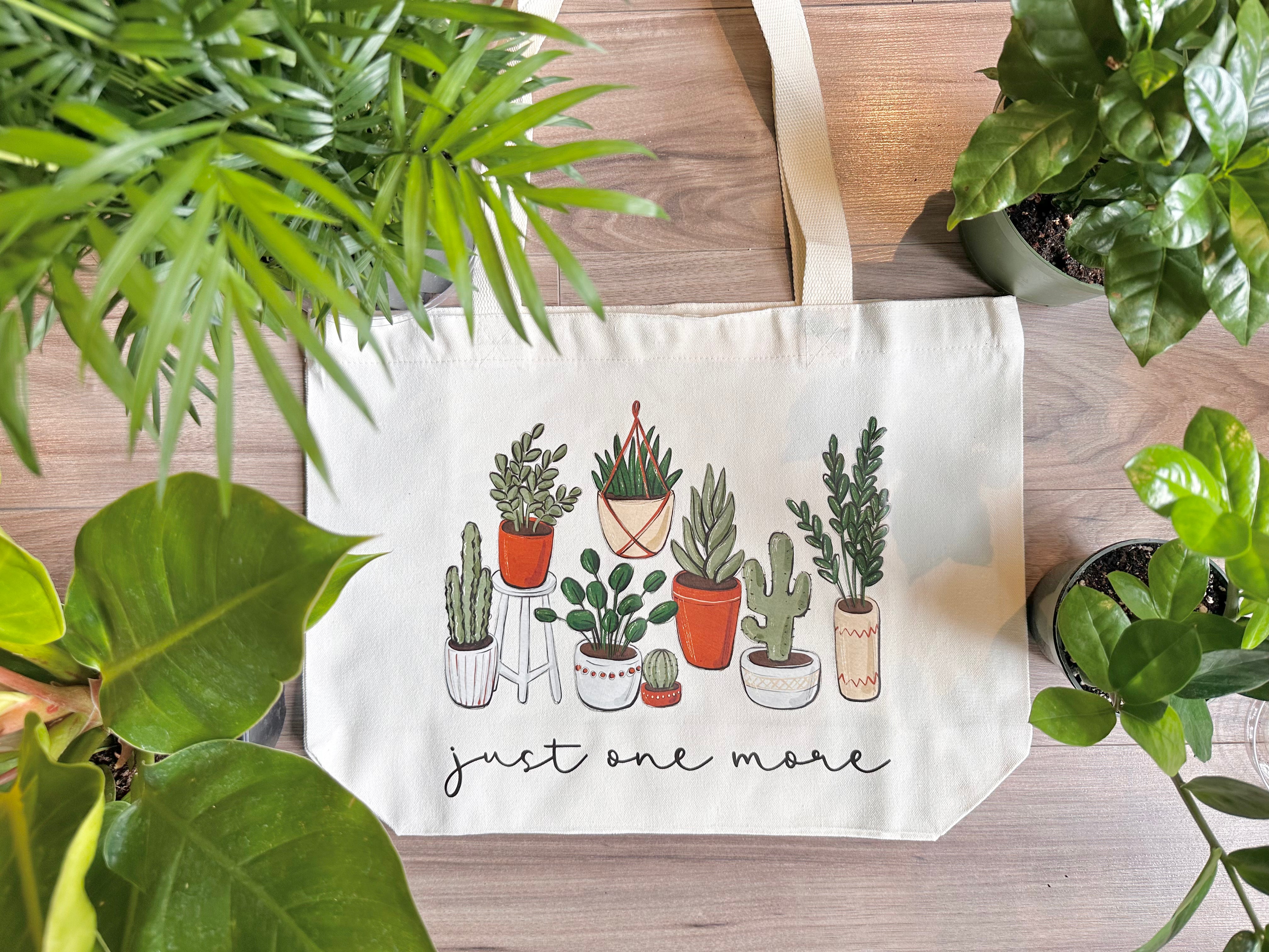 Sac fourre-tout en toile pour amoureux des plantes