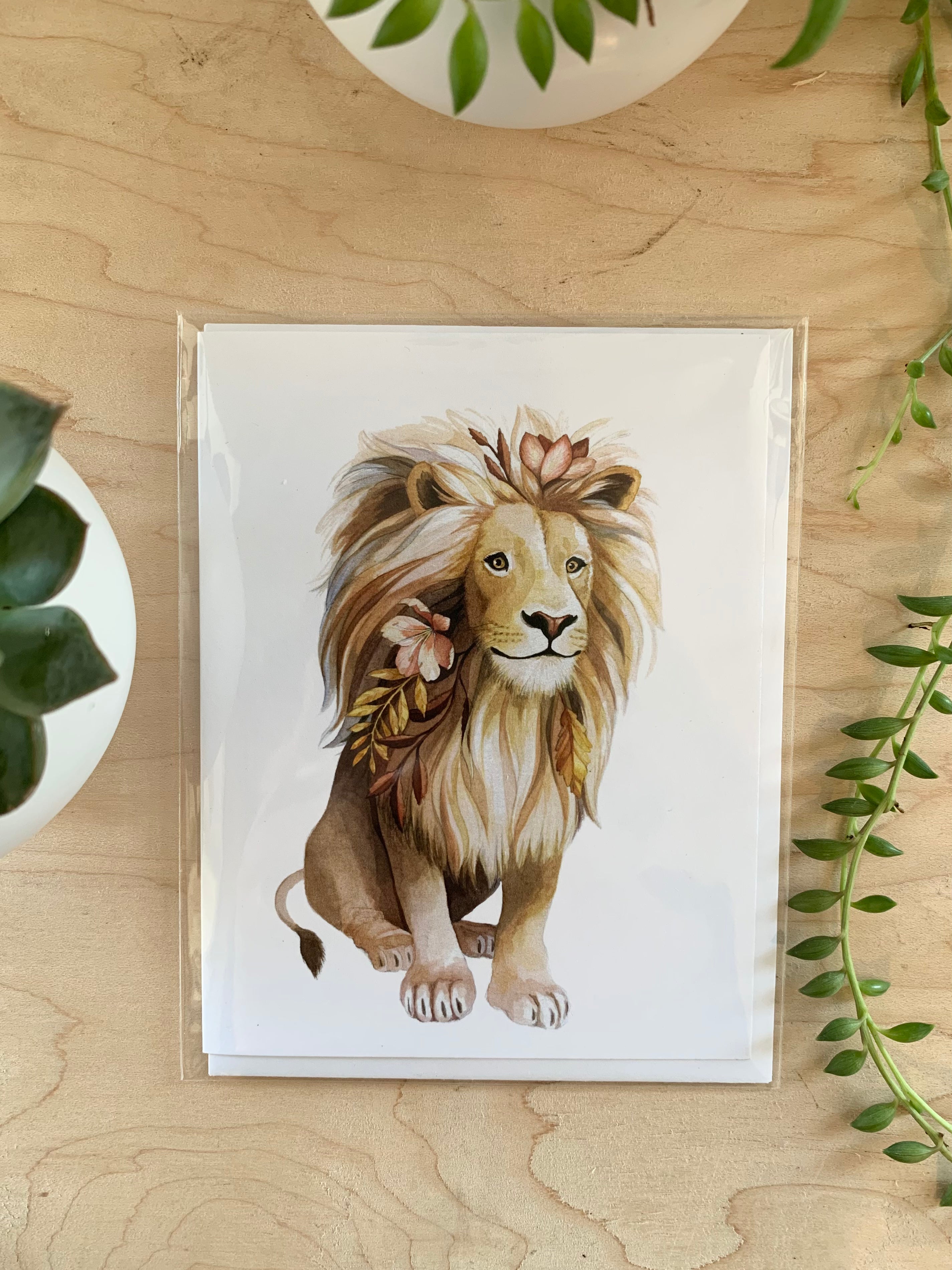 Lion Notecard