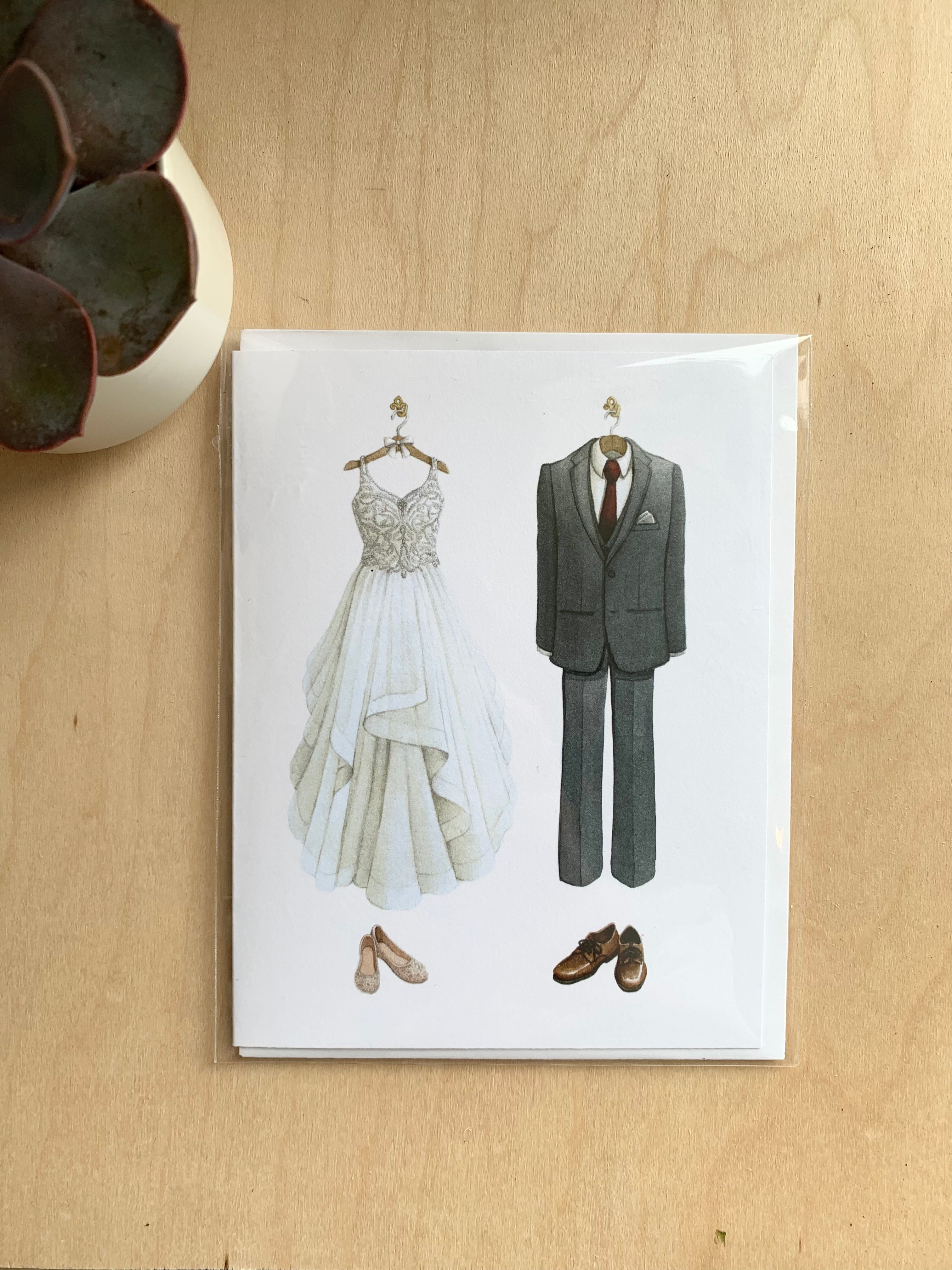 Bride & Groom Notecard