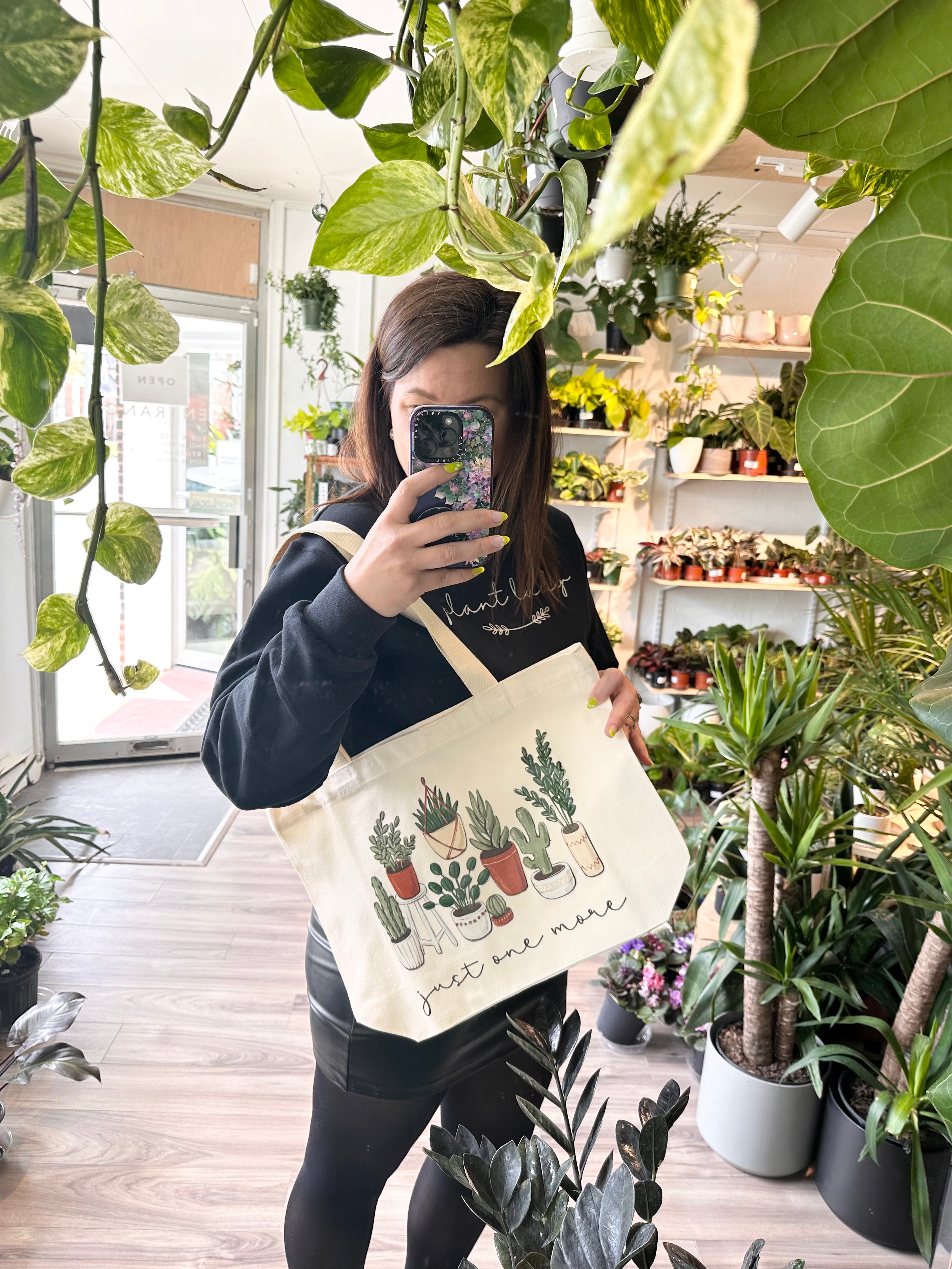 Sac fourre-tout en toile pour amoureux des plantes